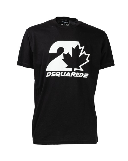Shop DSQUARED2  T-shirt: Dsquared2 t-shirt in cotone.
Vestibilità regolare.
Maniche corte.
Girocollo.
Stampa lettering "DSQUARED2".
Composizione: 100% Cotone.
Fabbricato in Italia.. GD1157 S23009-900